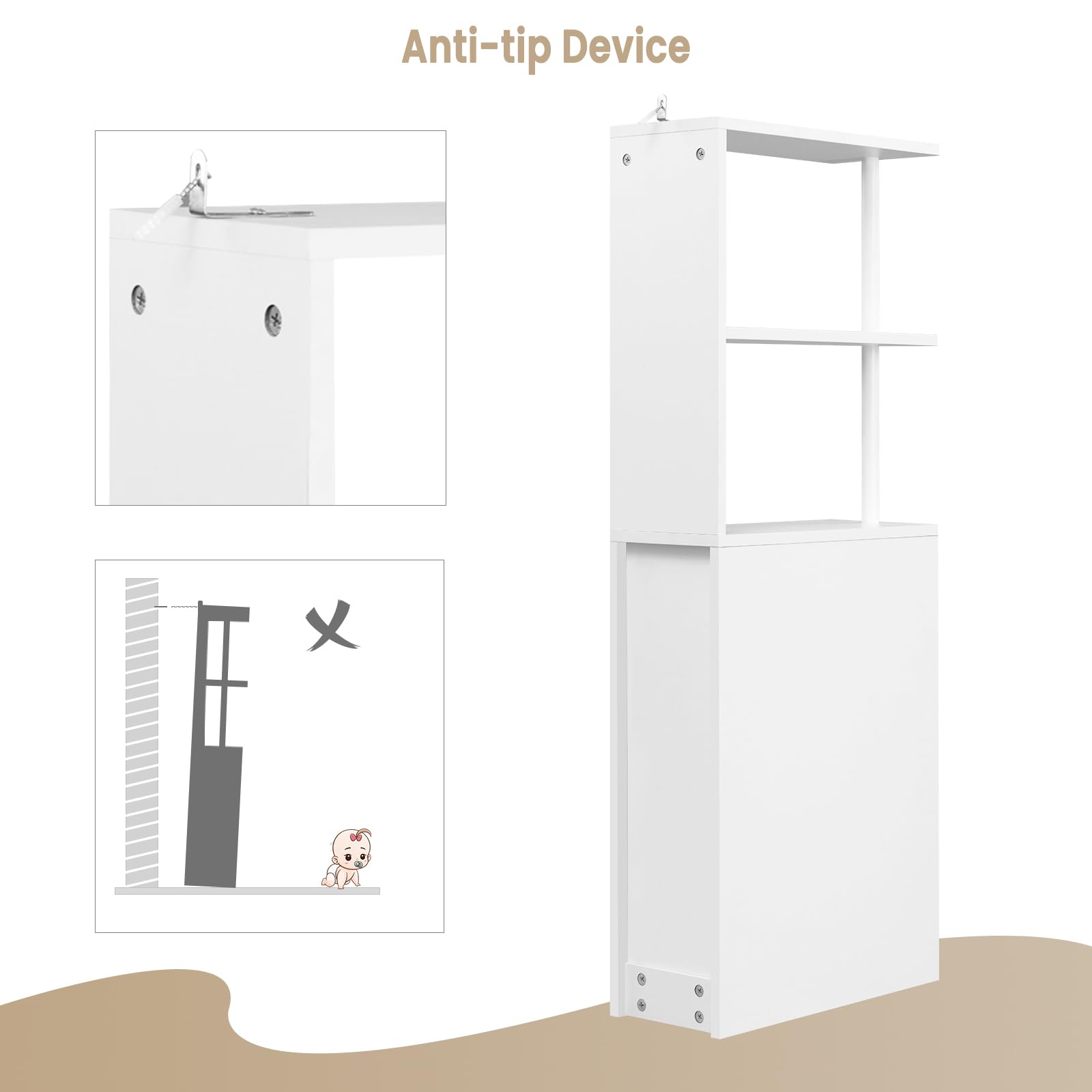 eugad-aufbewahrung-nischenschrank-badschrank-wei-mit-rollen-schmal image 7