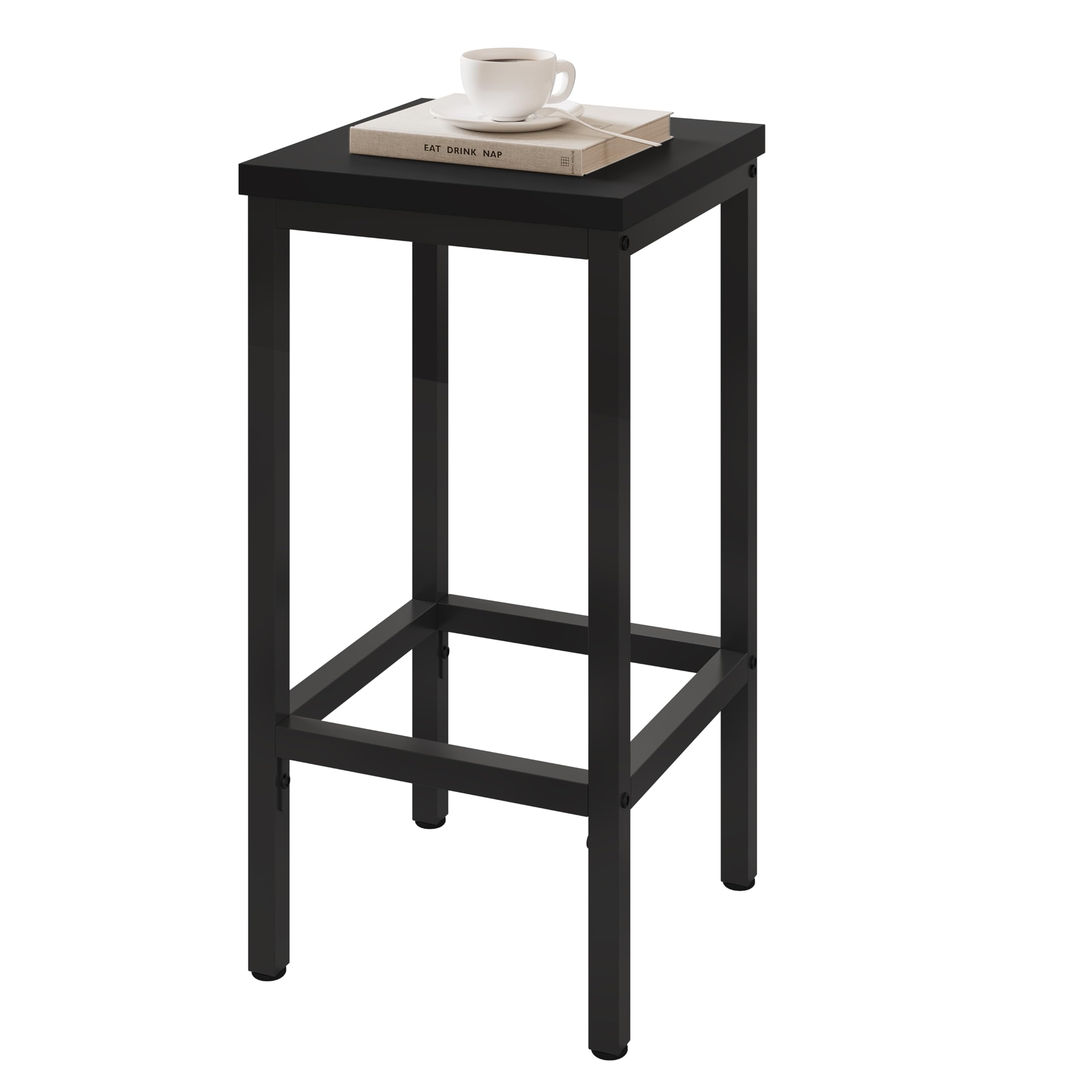 eugad-barhocker-6er-set-schwarz-65cm-holz-industrial image 7