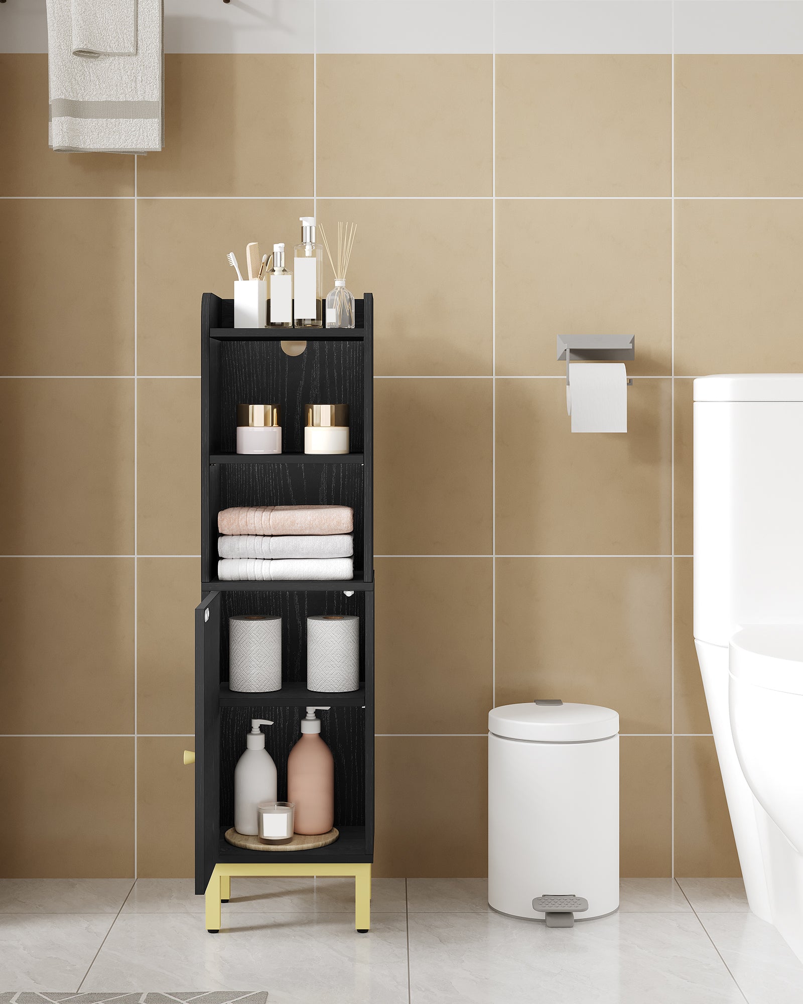 hzuaneri-bathroom-badschrank-schwarz-schmal-20x25x90-cm image 5