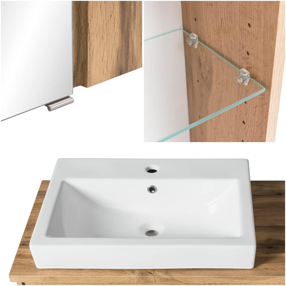 lomadox-badezimmer-set-waschbecken-links-wotan-eiche-beton-led image 8