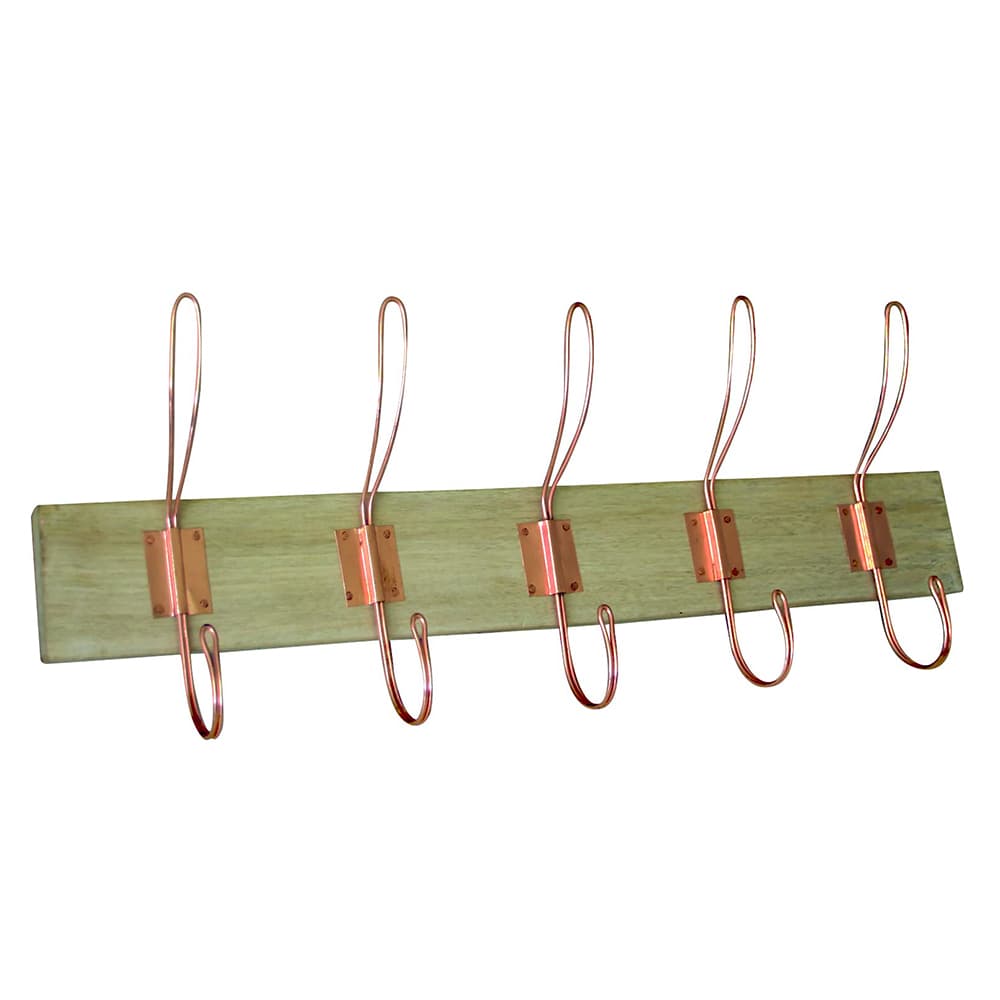 j-rgen-schwerter-robby-cruse-garderobenleiste-holz-kupfer-5-haken image 1