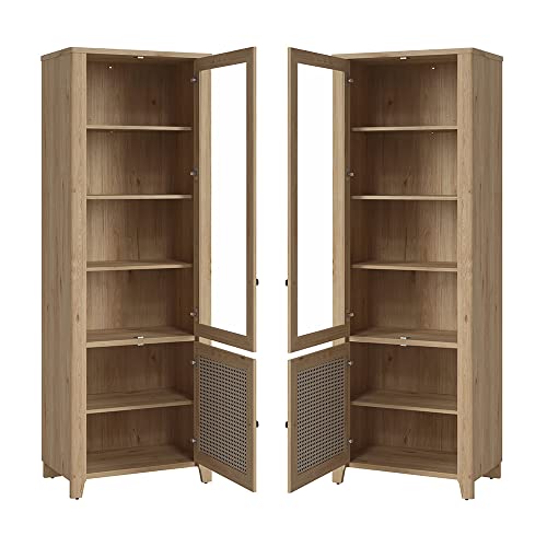 lomadox-esszimmer-vitrine-eiche-wiener-geflecht-73-cm-glas image 8