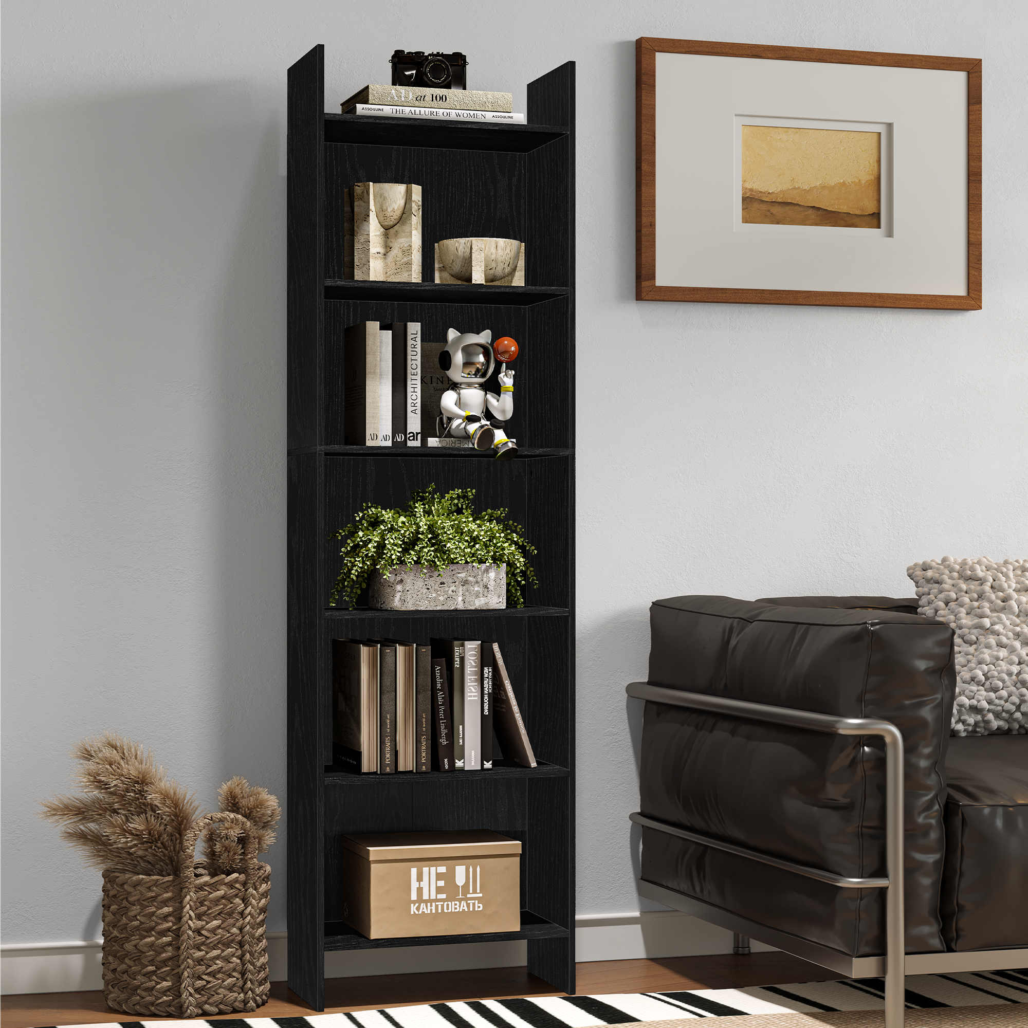 hzuaneri-living-room-01104xbc-b-cherregal-schwarz-gr-n-170cm image 5