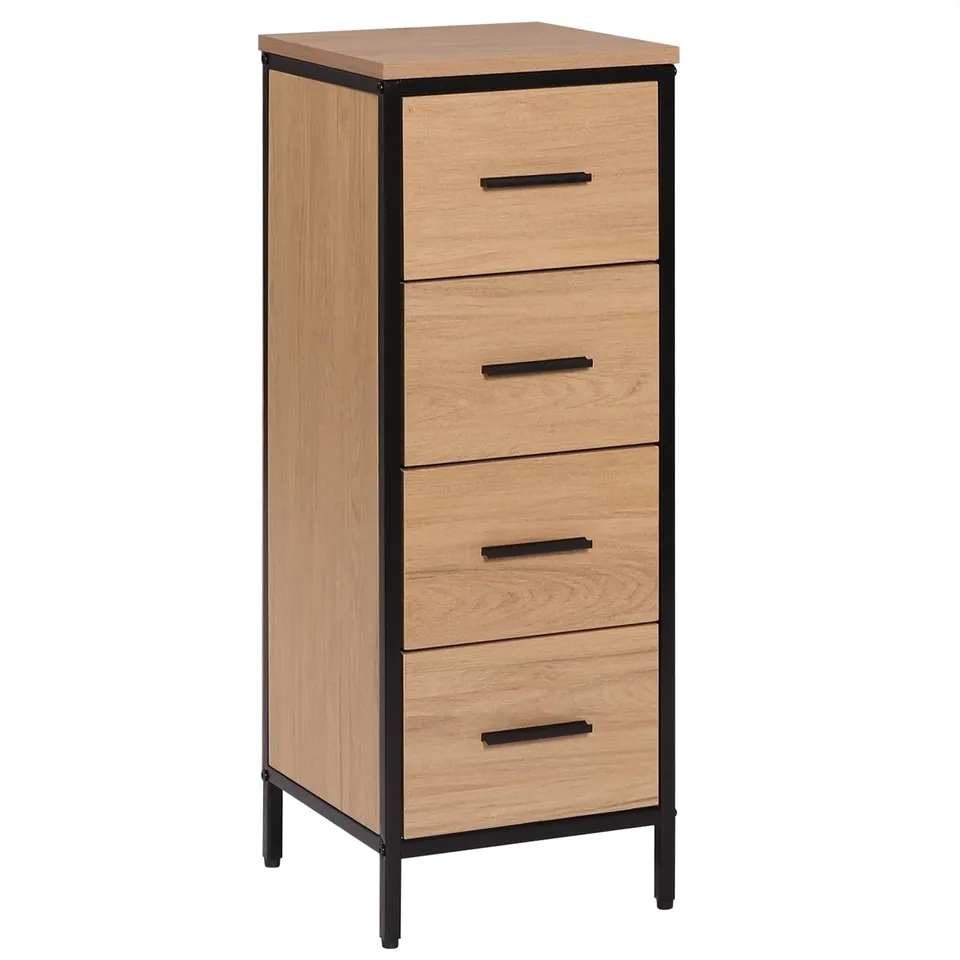 eugad-aufbewahrung-badezimmerschrank-4-schubladen-30x30x82-cm image 1