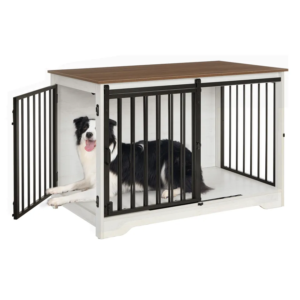 hzuaneri-pet-dfc02314b-hundebox-holz-wei-braun-100-cm image 1