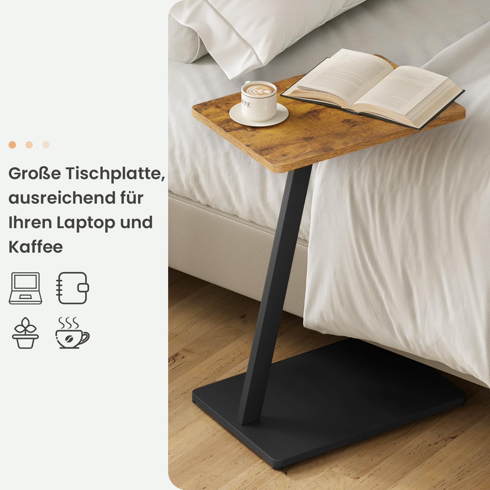 eugad-beistelltisch-c-form-vintage-48x64x33-cm-schwarz image 4