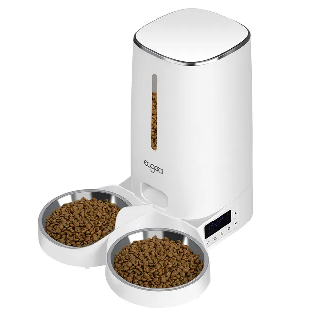 eugad-futterautomat-katze-hund-4l-2-n-pfe-edelstahl image 1
