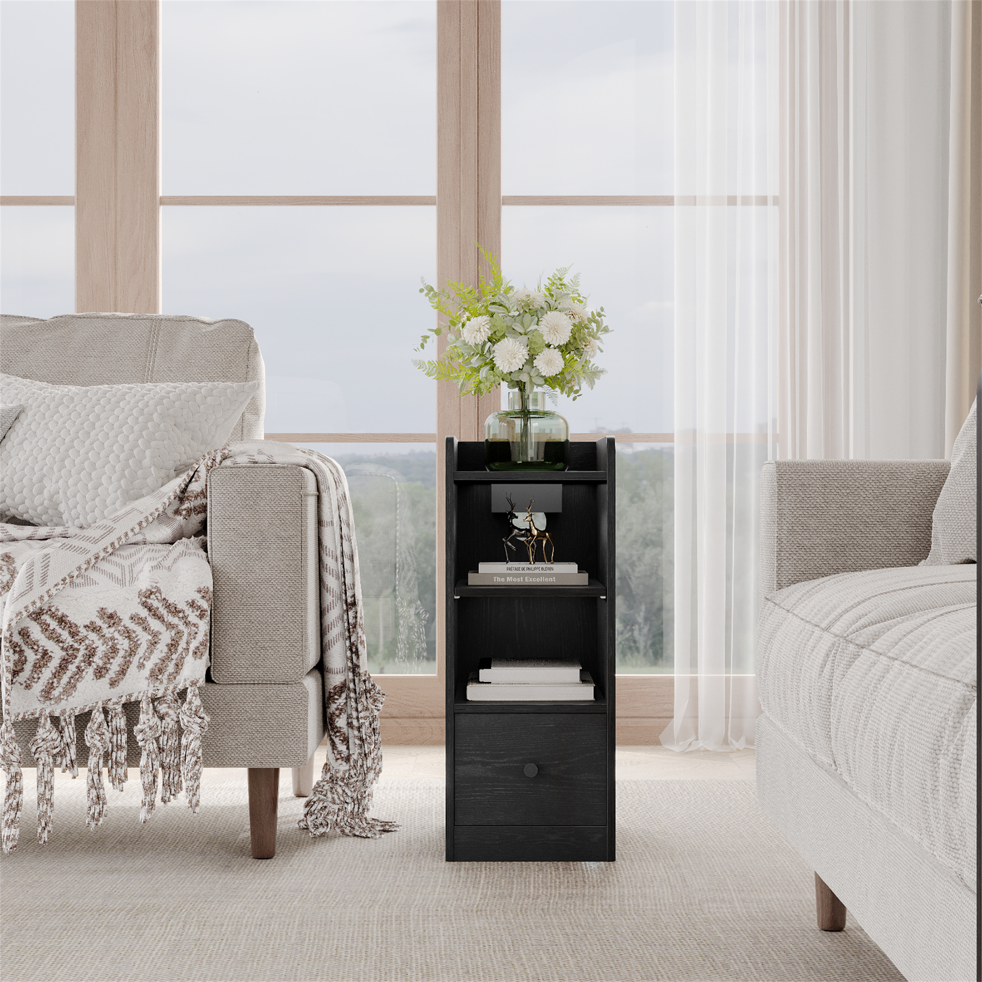 hzuaneri-bedroom-ns36404x-nachttisch-schwarz-usb-type-c image 3