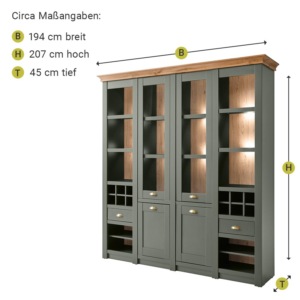 lomadox-esszimmer-buffetschrank-194-cm-gr-n-led image 2
