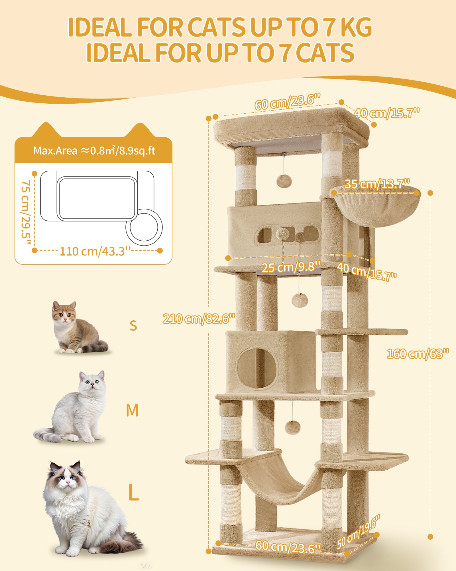 hzuaneri-pet-ms21018lc-kratzbaum-camel-brown-210-cm-h-hle image 4