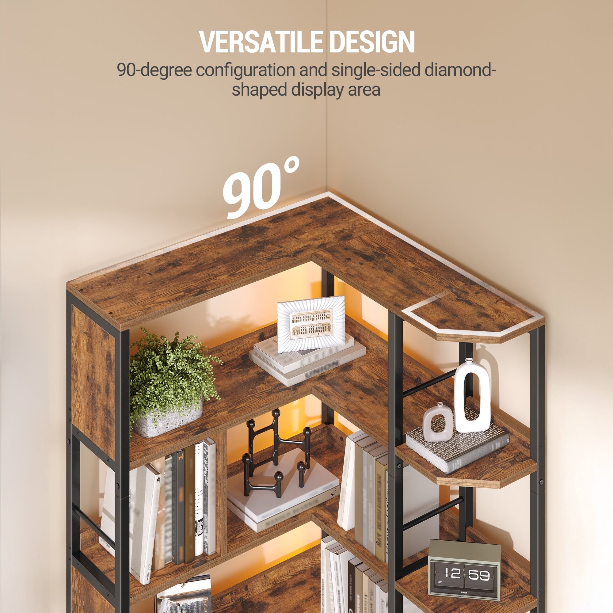 hzuaneri-living-room-eckregal-mit-led-5-ebenen-braun image 7