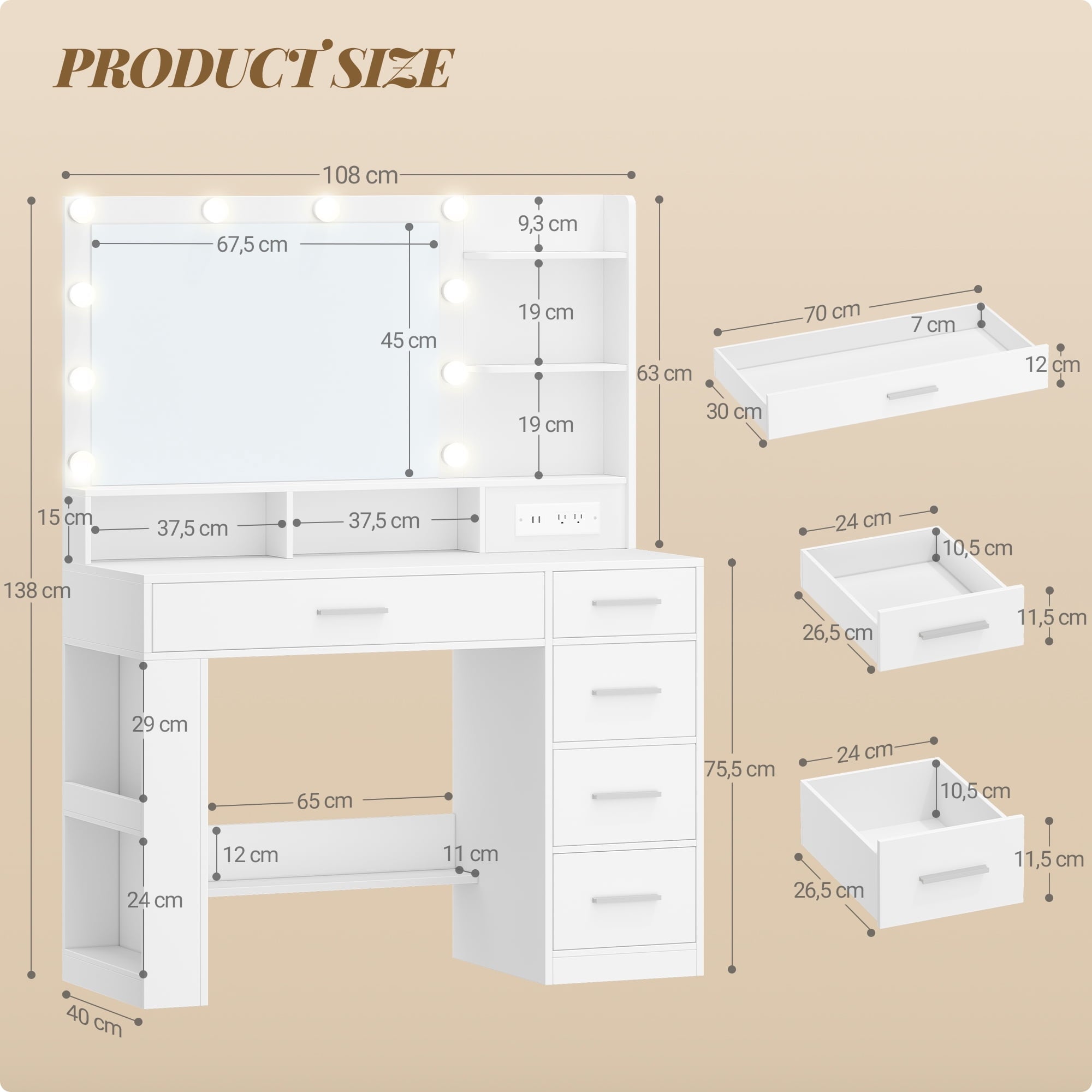 hzuaneri-bedroom-schminktisch-wei-led-spiegel-5-schubladen image 3