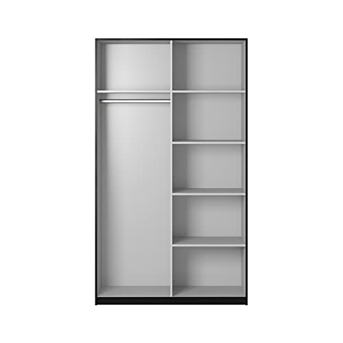 lomadox-schlafen-kleiderschrank-120-cm-schwarz-spiegel image 5