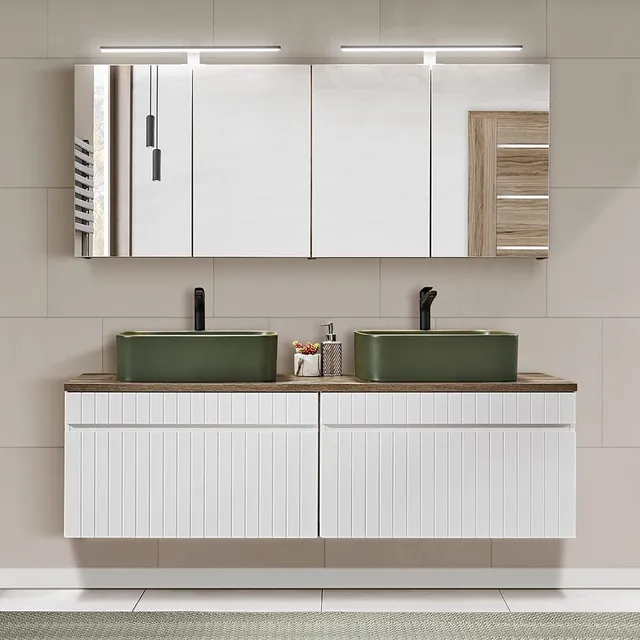 lomadox-badezimmer-badm-bel-set-wei-eiche-160cm-doppel image 1