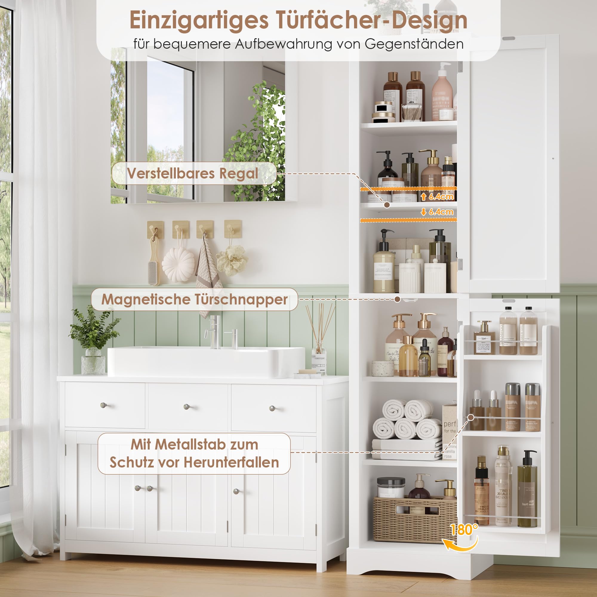 forehill-tall-bathroom-cabinet-badschrank-wei-180-cm-schmal image 6