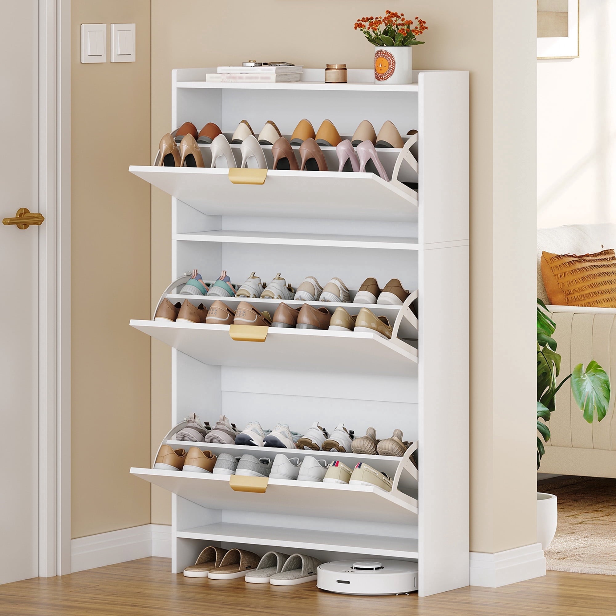 hzuaneri-living-room-schuhschrank-wei-3-klappen-24-paare image 1