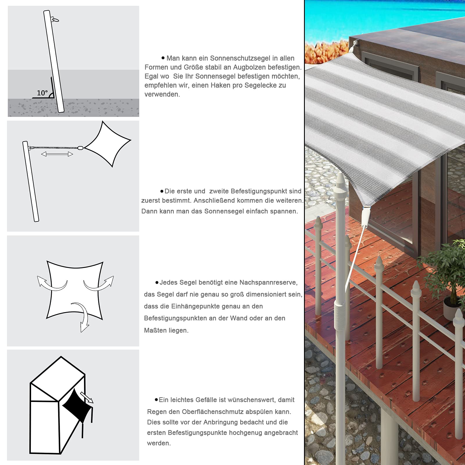 eugad-garten-sonnensegel-dreieckig-4-2x4-2x6m-hdpe-gestreift image 5