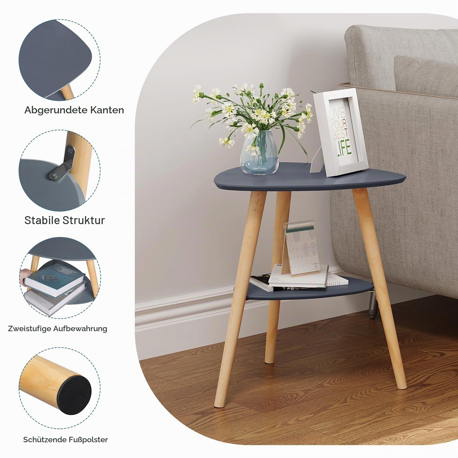 eugad-beistelltisch-couchtisch-grau-50x55x40-mit-2-ablagen image 6