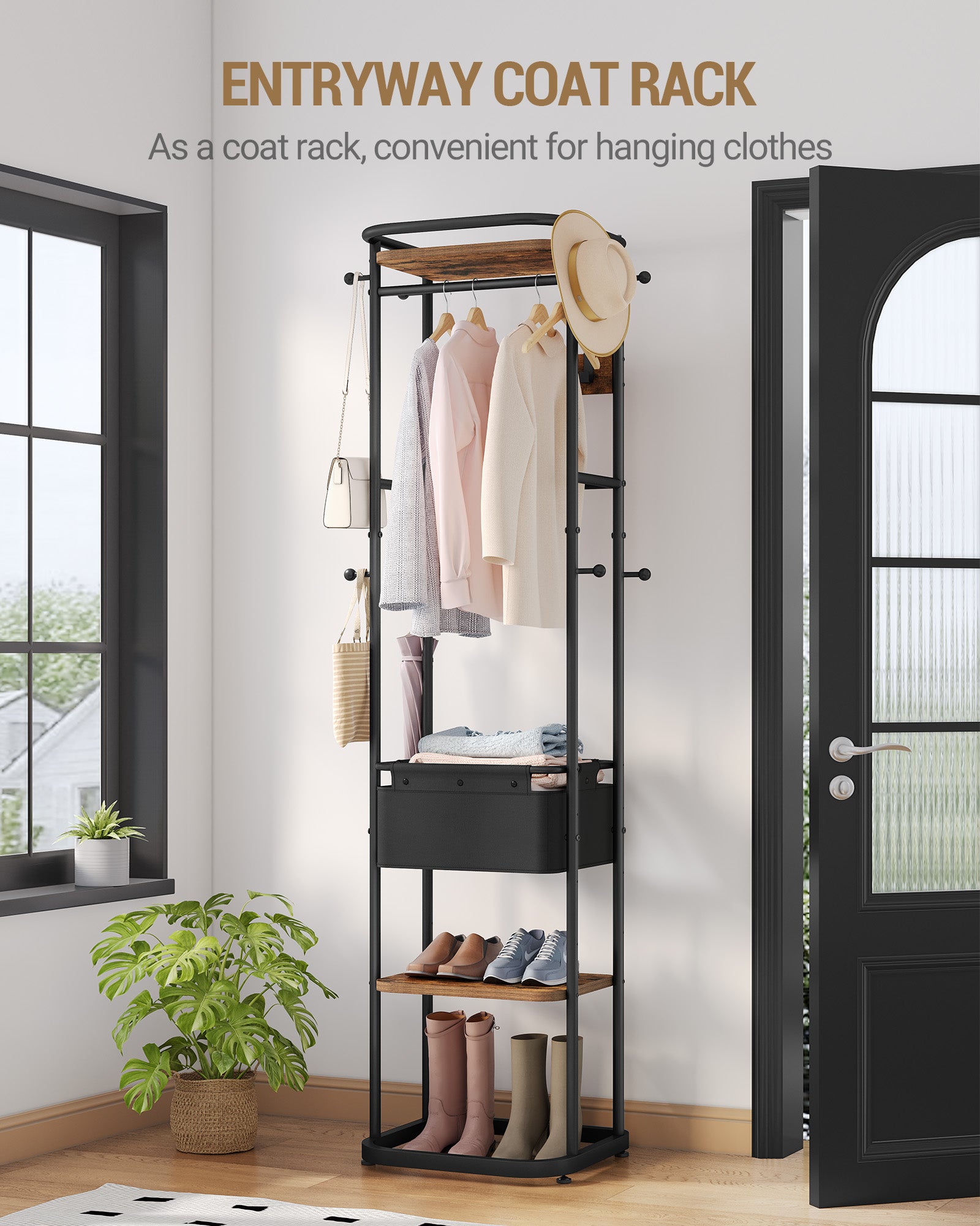 hzuaneri-living-room-cr34701b-garderobe-braun-schwarz-korb image 2