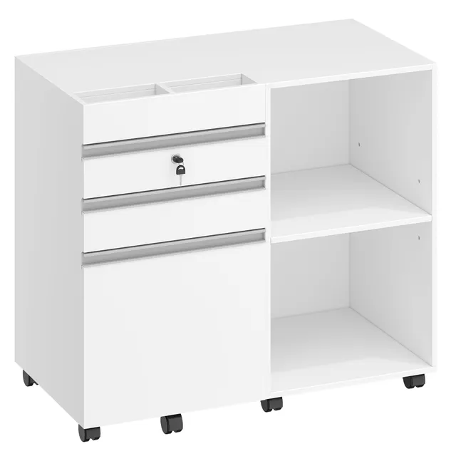 hzuaneri-home-office-fc42003x-rollcontainer-wei-a4 image 1
