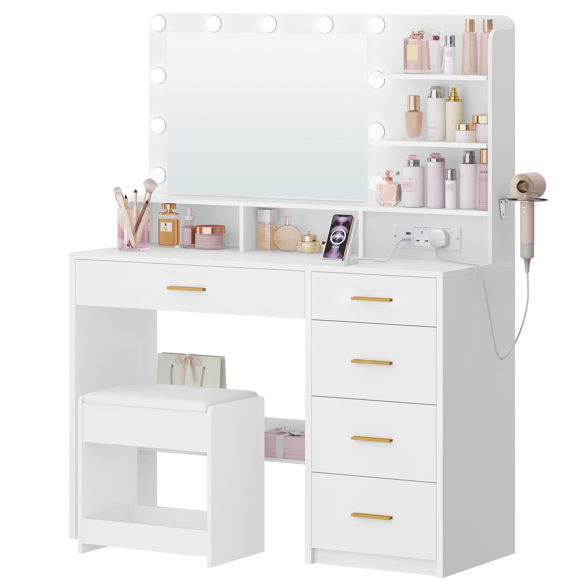 hzuaneri-bedroom-schminktisch-wei-108cm-led-spiegel-hocker image 3
