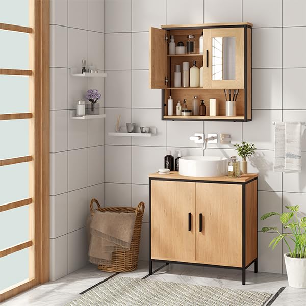eugad-spiegelschrank-56x60x13-cm-helle-eiche-schwarz image 5