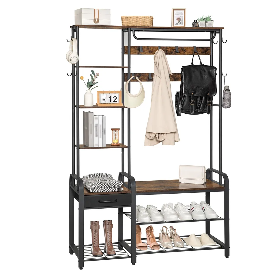hzuaneri-living-room-ht03501b-garderobe-braun-mit-sitzbank image 1