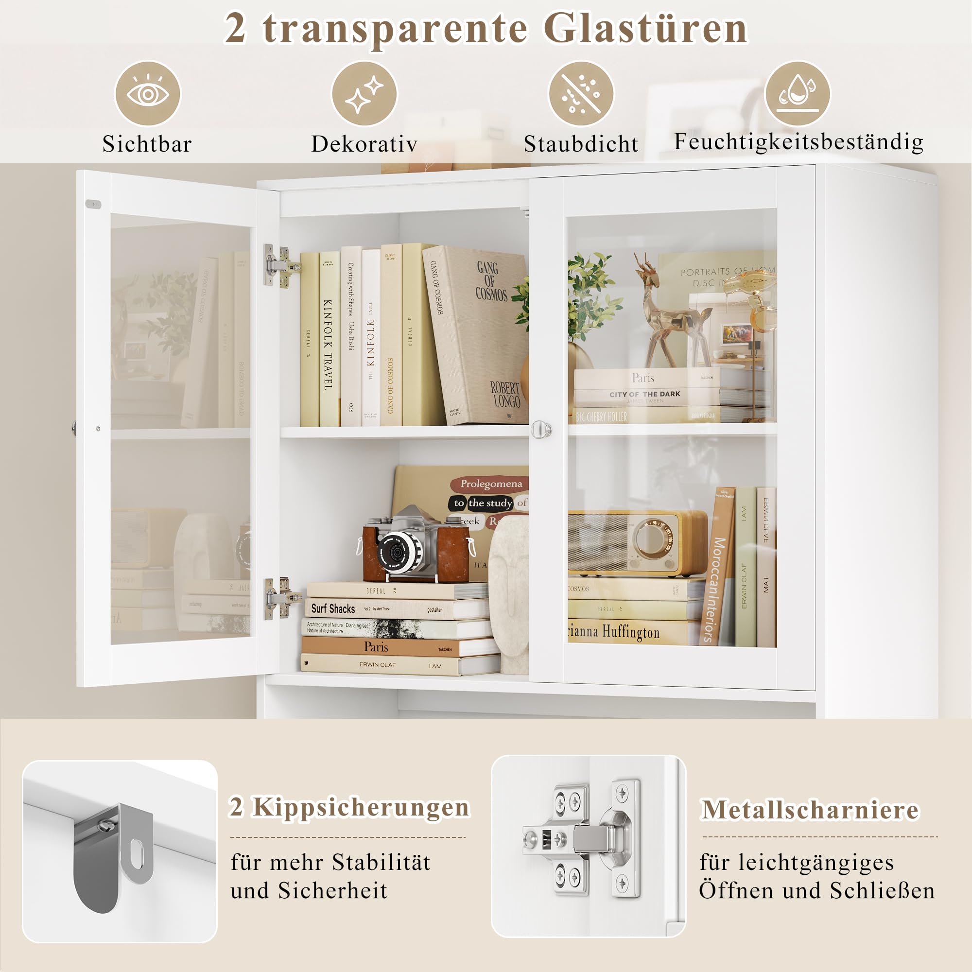 forehill-k-chenschrank-198cm-buffetschrank-vitrine-wei-80cm image 6
