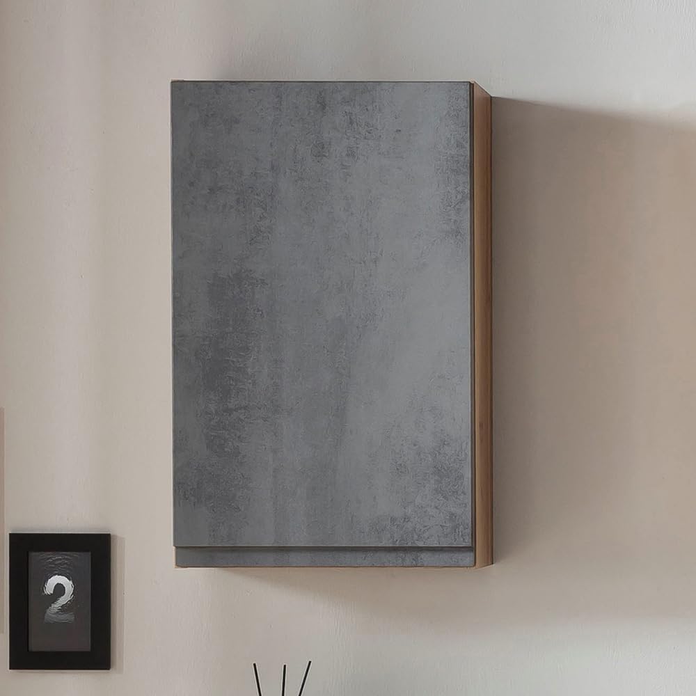lomadox-badezimmer-h-ngeschrank-40cm-wotan-eiche-beton-grifflos image 2