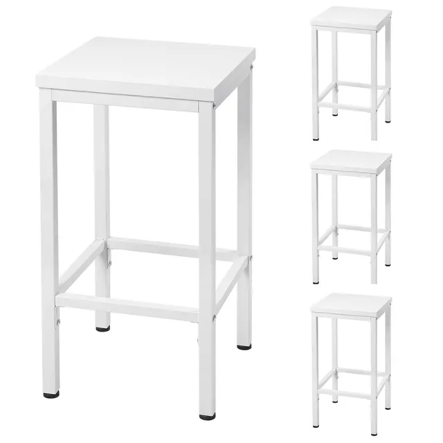 eugad-barhocker-4er-wei-65-cm-holz-metall-1058by-4 image 1