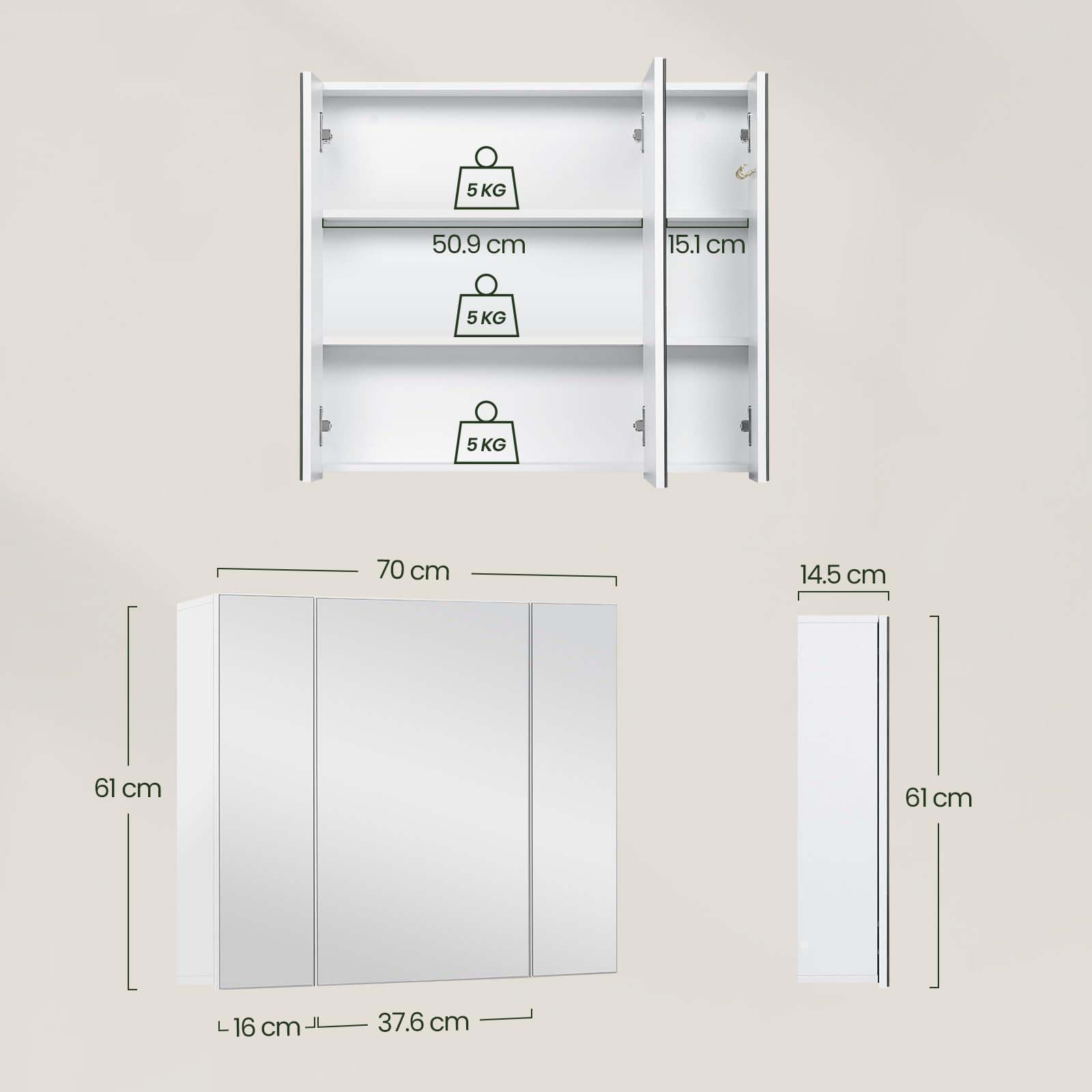 eugad-aufbewahrung-spiegelschrank-3-t-rig-wei-70x61-h-ngeschrank image 3