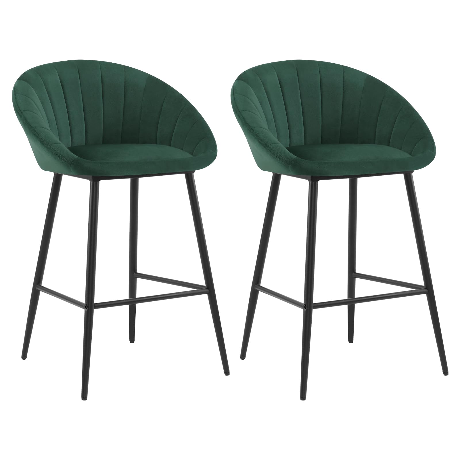 eugad-hocker-barhocker-2er-set-samt-dunkelgr-n-65cm image 1
