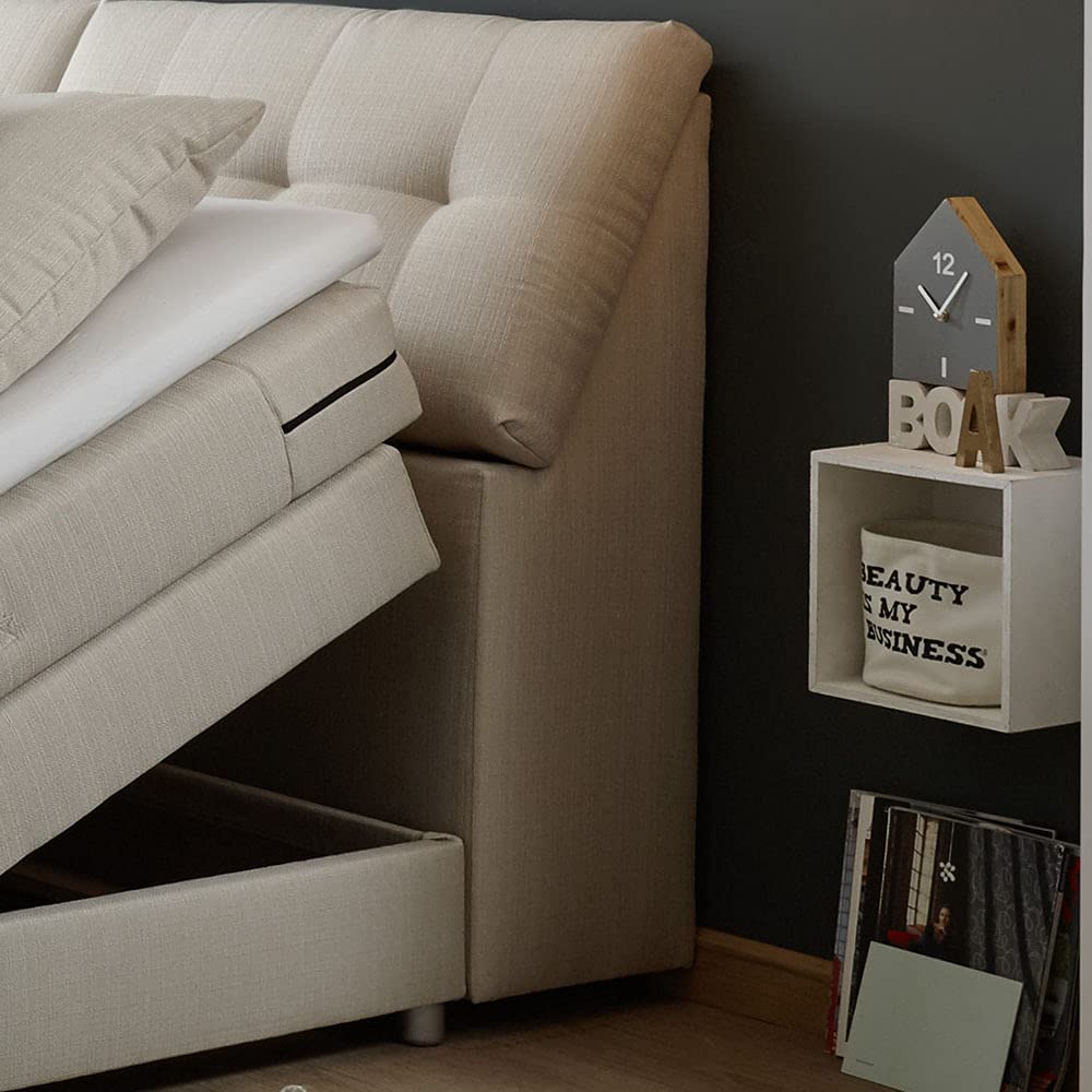 lomadox-boxspringbett-180x200-silbergrau-elektrisch-visco-topper image 5