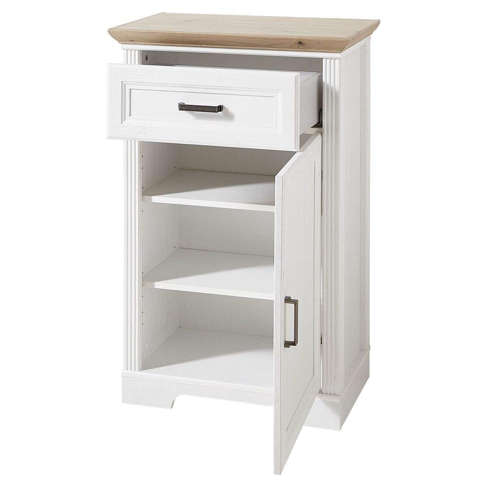 lomadox-flur-schuhschrank-pinie-wei-artisan-eiche-65-cm image 5