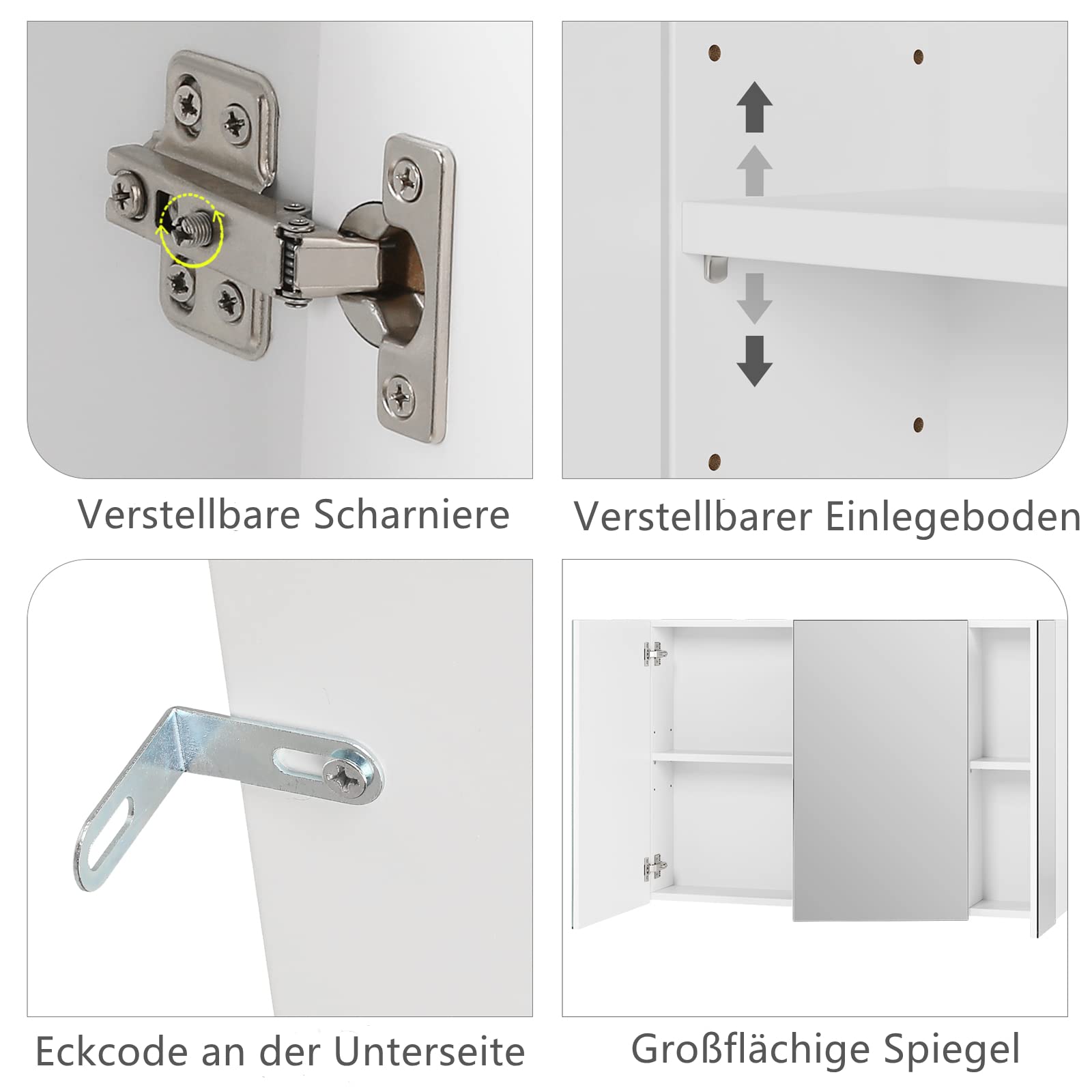 forehill-spiegelschrank-bad-87-5-cm-wei-3-t-ren-verstellbar image 7