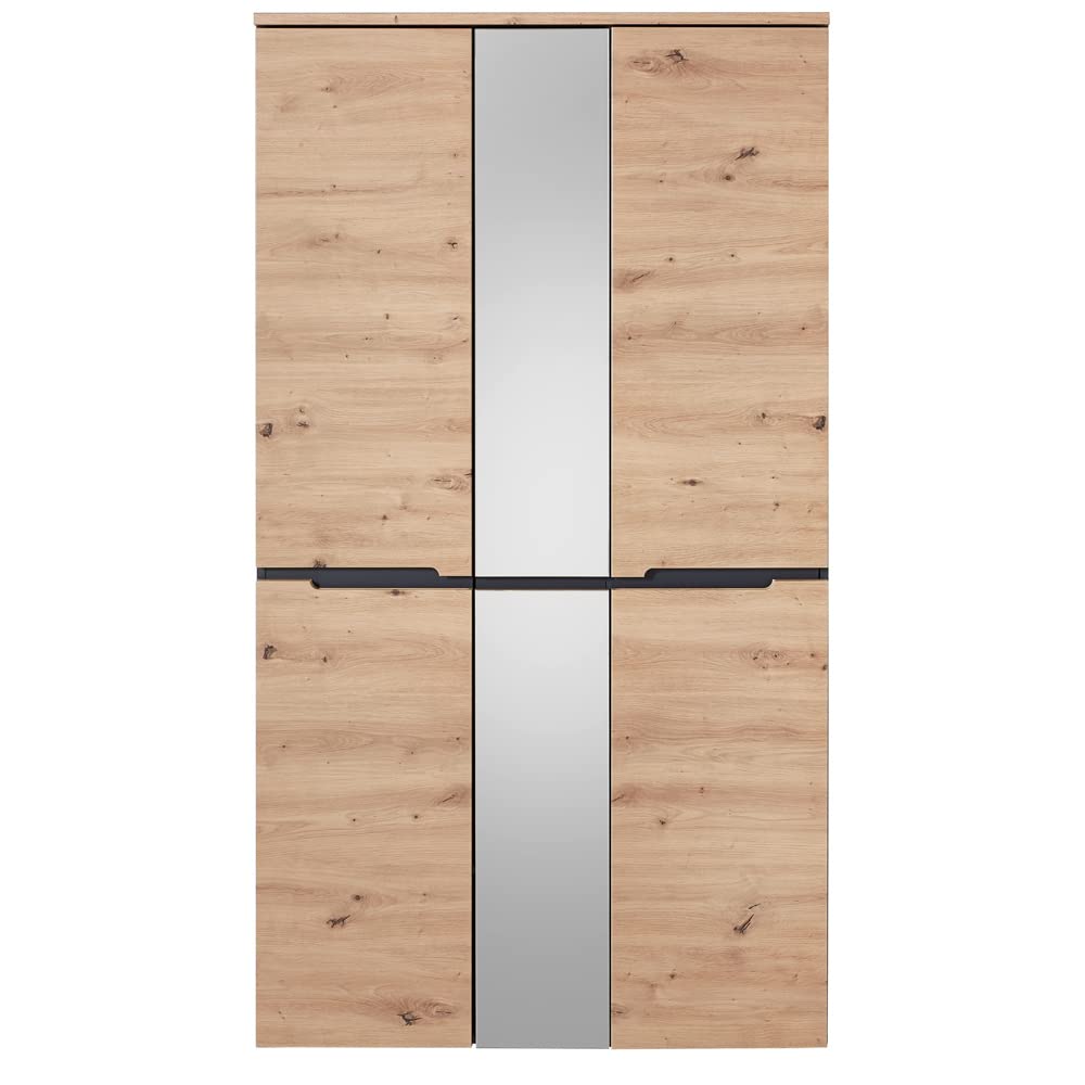lomadox-flur-garderobenschrank-105-cm-artisan-eiche-spiegel image 4