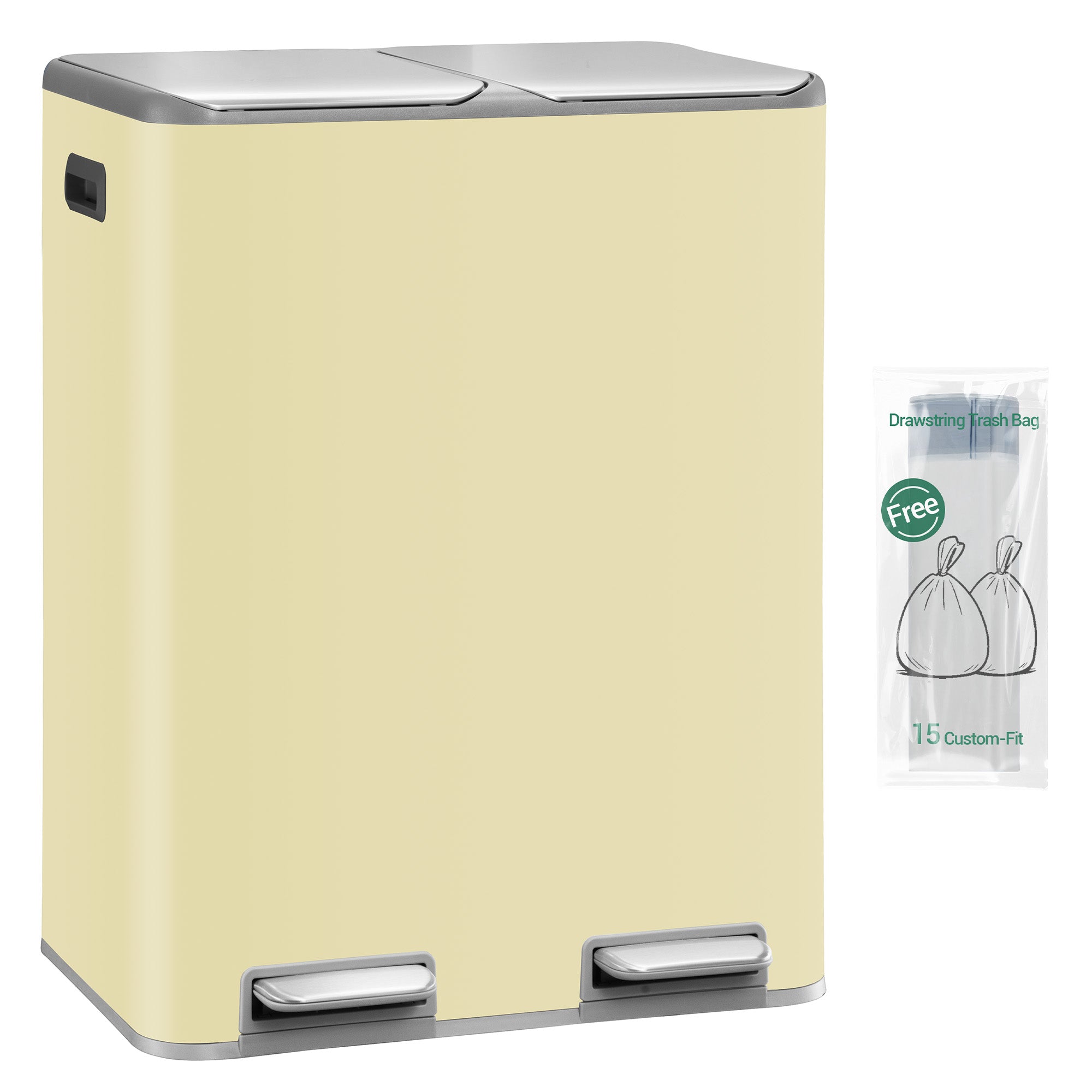 hzuaneri-sw06099y-m-lleimer-beige-60l-edelstahl-treteimer image 1