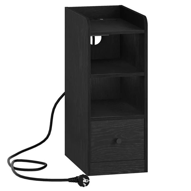 hzuaneri-bedroom-ns36404x-nachttisch-schwarz-usb-type-c image 1