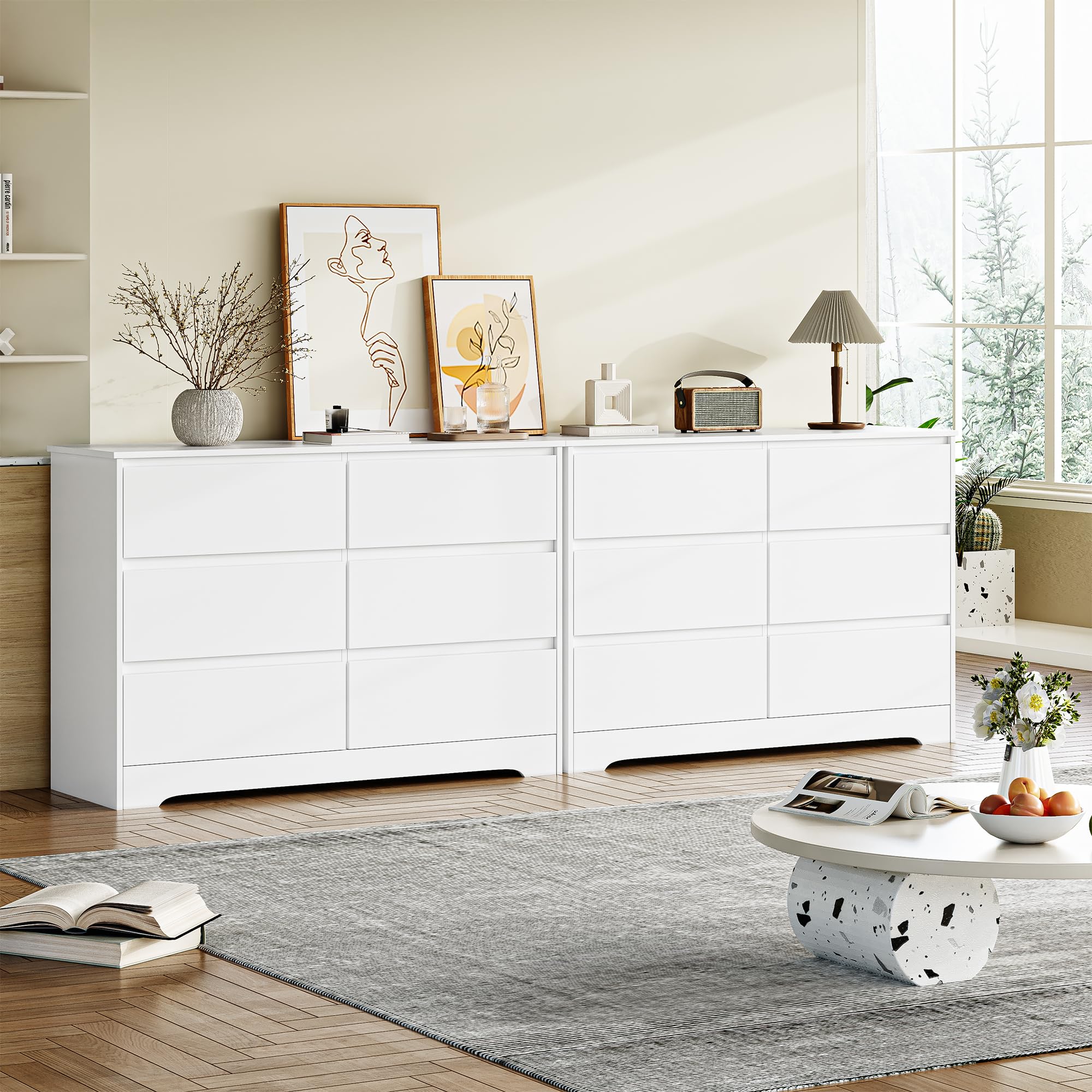 forehill-kommode-wei-120-cm-6-schubladen-sideboard-mdf image 5