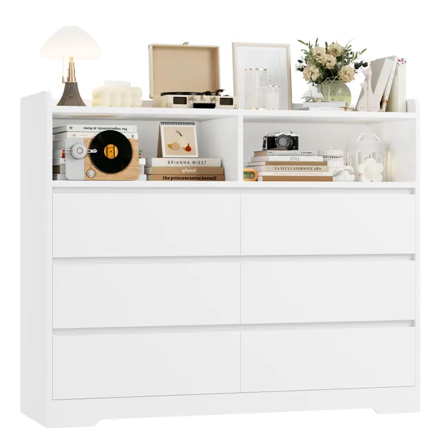 forehill-kommode-wei-120cm-6-schubladen-sideboard image 1