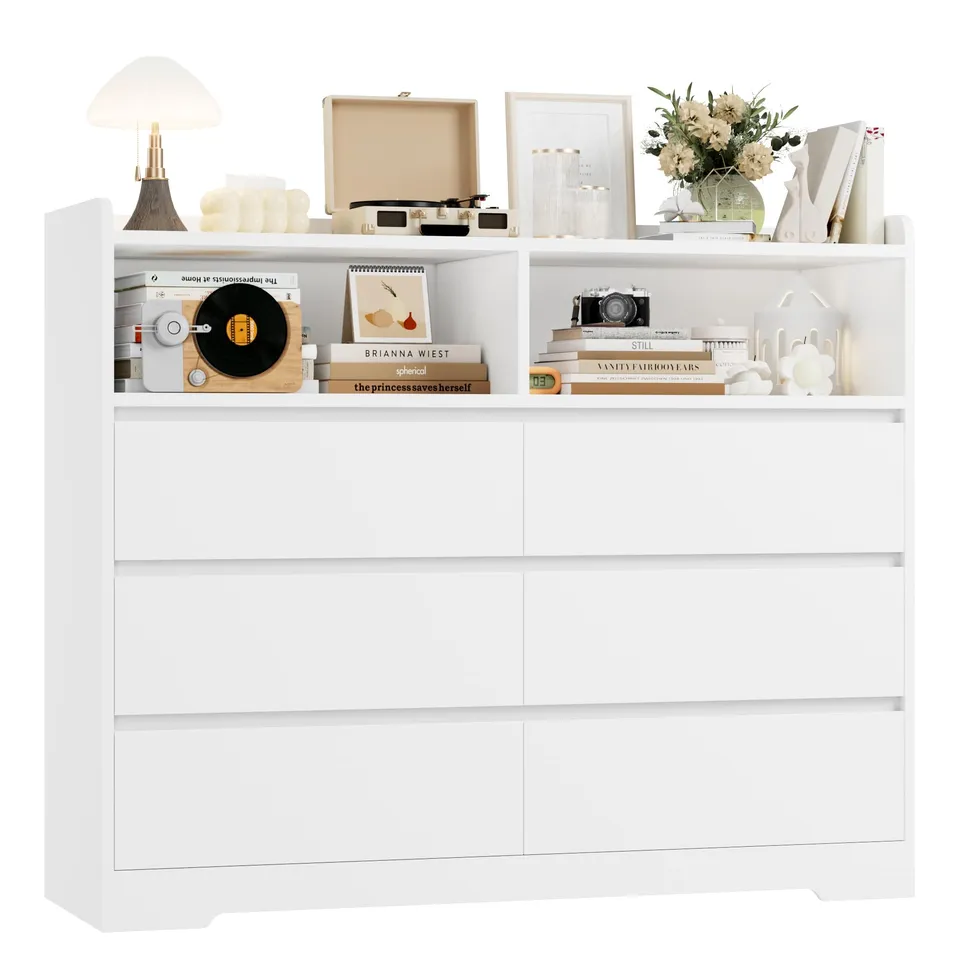 forehill-kommode-wei-120cm-6-schubladen-sideboard image 1