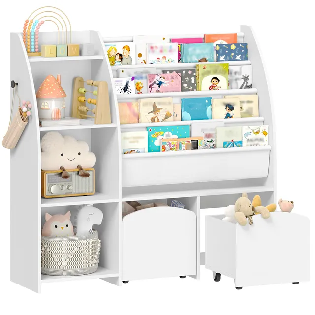 hzuaneri-living-room-kb12003w-kinderregal-wei-mit-kisten image 1