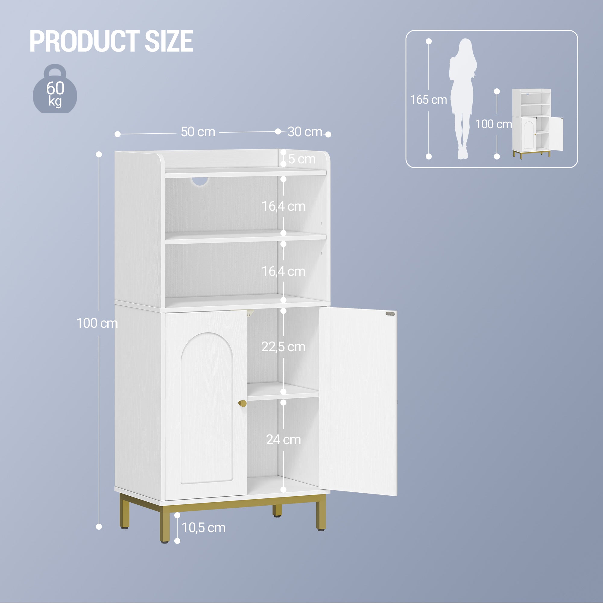 hzuaneri-bathroom-bc58213g-badezimmerschrank-wei-gold-30x50x100-cm image 2