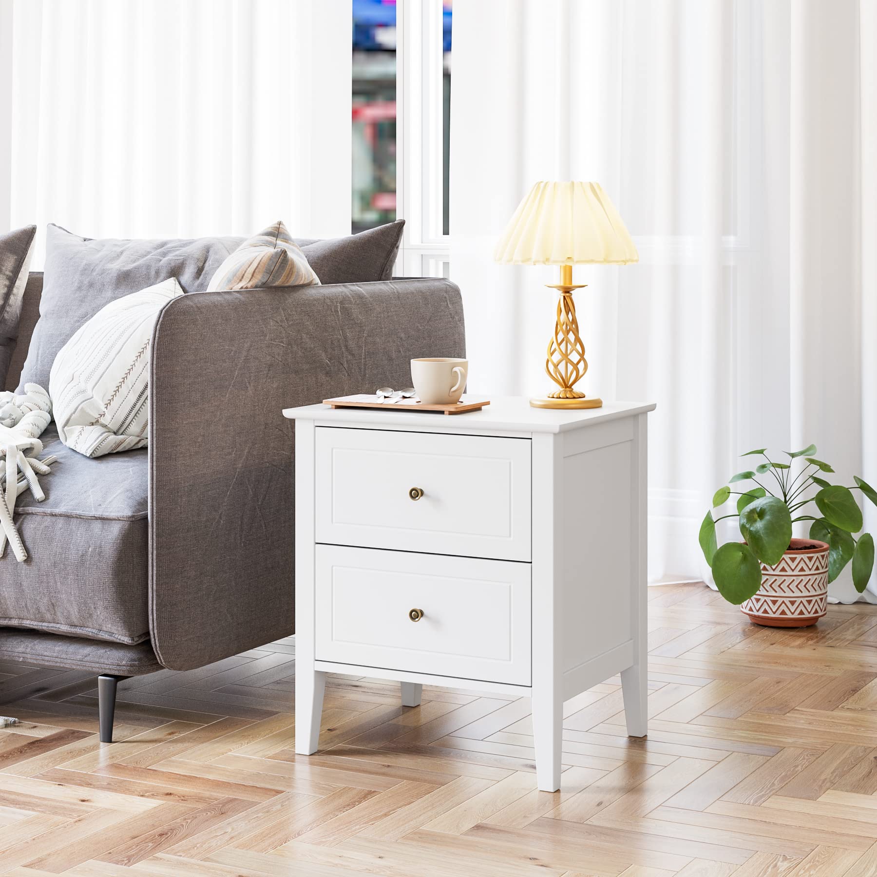forehill-bedside-table-nachttisch-wei-50x40cm-2-schubladen-landhaus image 4