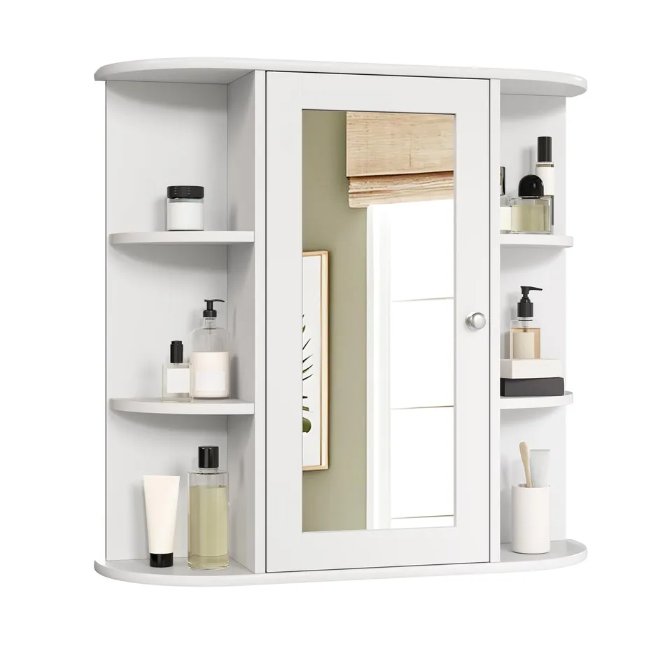 eugad-aufbewahrung-spiegelschrank-wei-60-cm-mit-ablage image 1