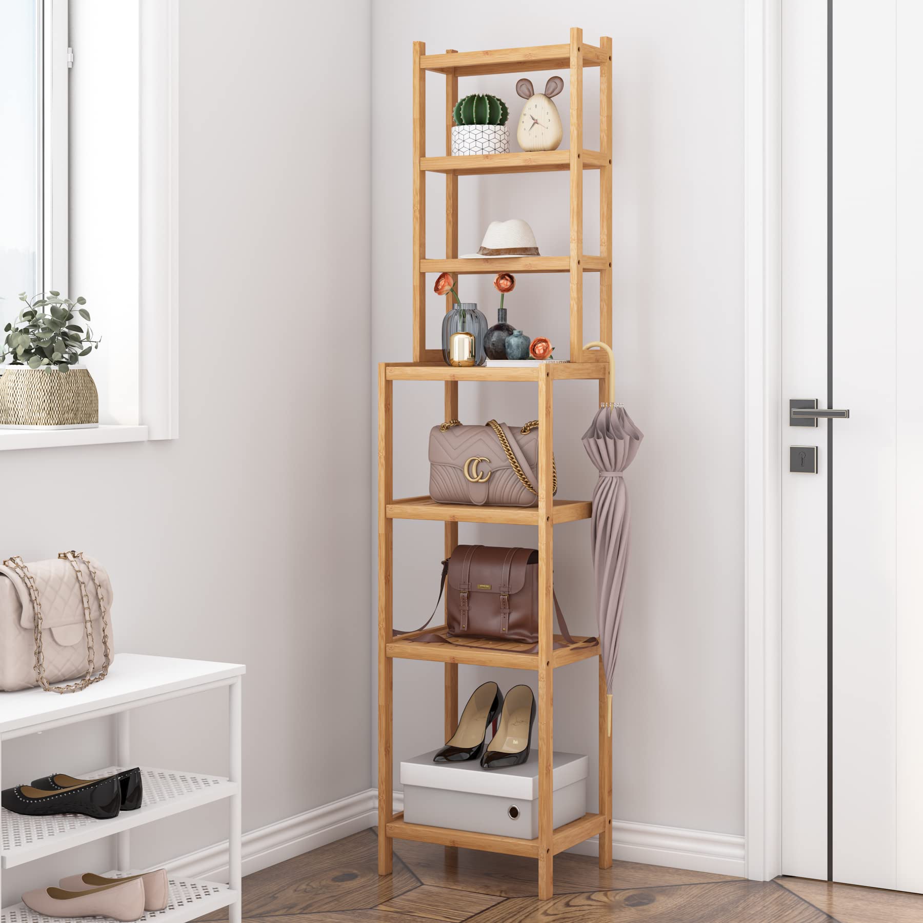 forehill-bathroom-shelf-badregal-bambus-7-ablagen-teilbar-2 image 6