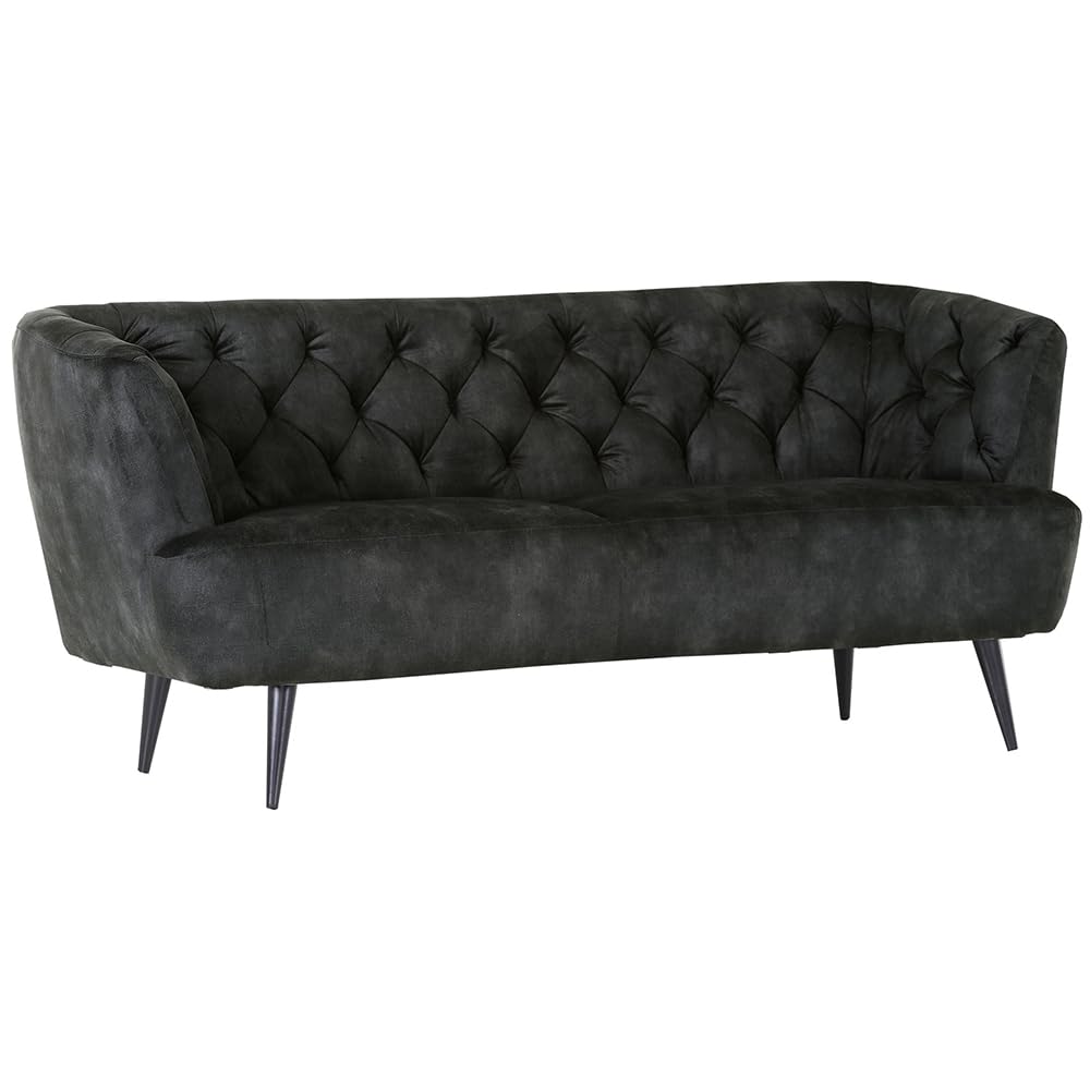 lomadox-wohnzimmer-chesterfield-sofa-dunkelgrau-190-cm-stoff image 1