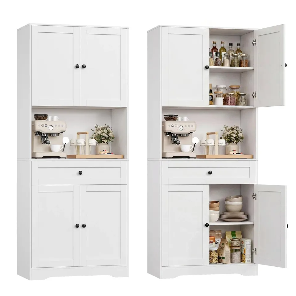 forehill-k-chenschrank-hochschrank-180-cm-wei-arbeitspl image 1