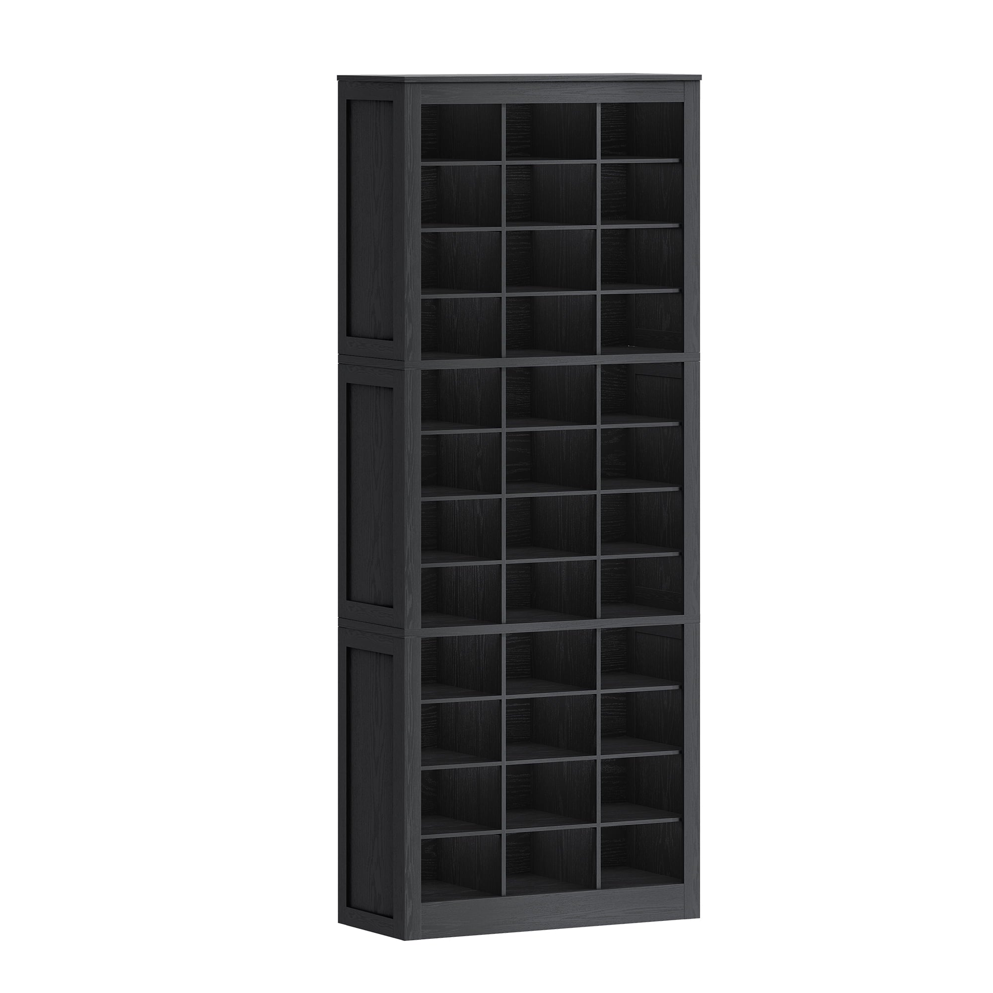 hzuaneri-living-room-schuhschrank-schwarz-12-f-cher-36-paar-hoch-184-cm image 6
