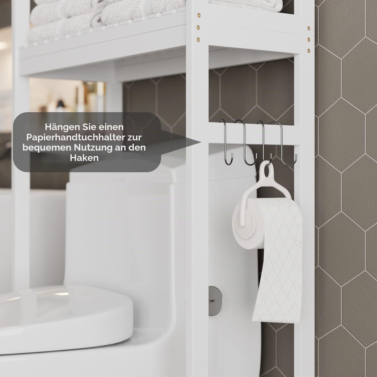 forehill-bathroom-shelf-waschmaschinenregal-bambus-163-cm image 6